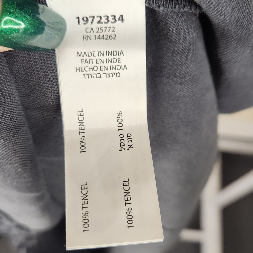 Dex NWT Dark Grey Frayed Hem Dress Size X (12/14) - Picture 4 of 9